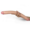 LoveToy Double Dildo Realistic Slim 44 x 4.5cm